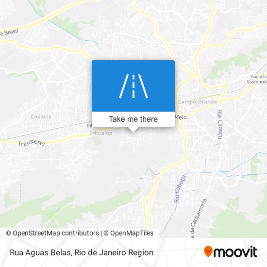 Mapa Rua Aguas Belas