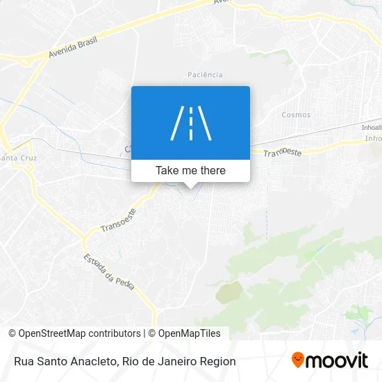 Rua Santo Anacleto map