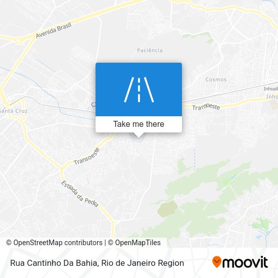 Rua Cantinho Da Bahia map