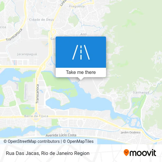 Rua Das Jacas map