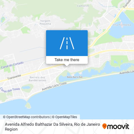 Mapa Avenida Alfredo Balthazar Da Silveira