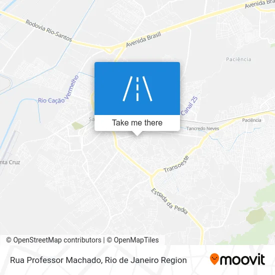 Rua Professor Machado map