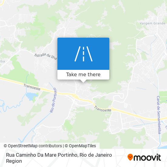 Mapa Rua Caminho Da Mare Portinho