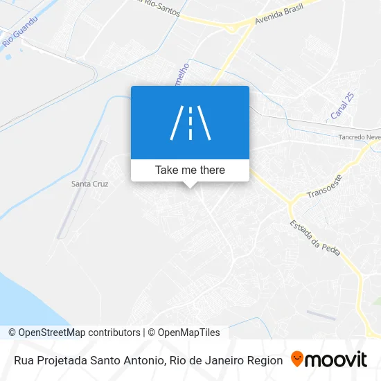 Rua Projetada Santo Antonio map