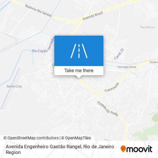 Mapa Avenida Engenheiro Gastão Rangel