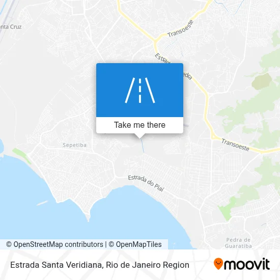 Estrada Santa Veridiana map