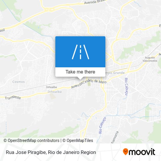 Rua Jose Piragibe map