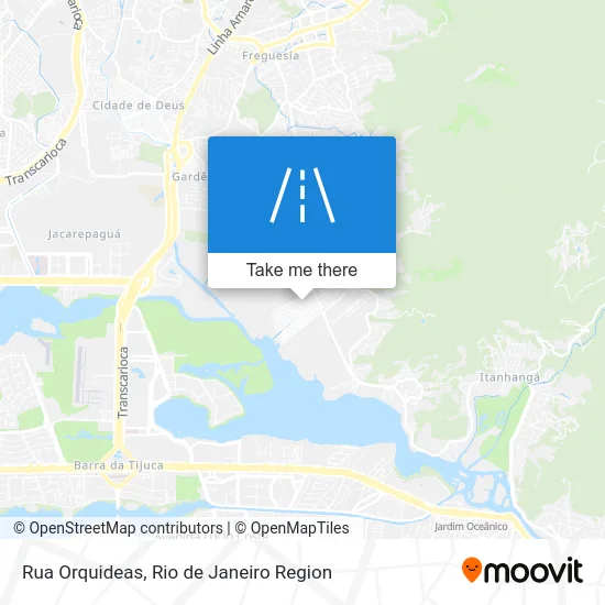 Rua Orquideas map