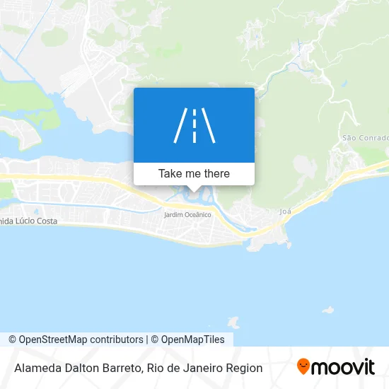 Alameda Dalton Barreto map