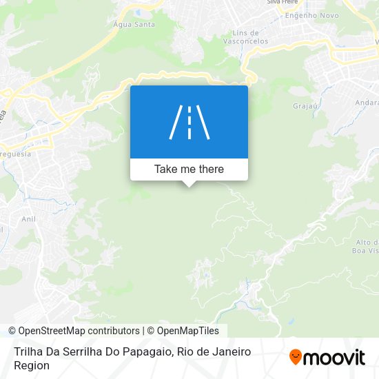 Trilha Da Serrilha Do Papagaio map