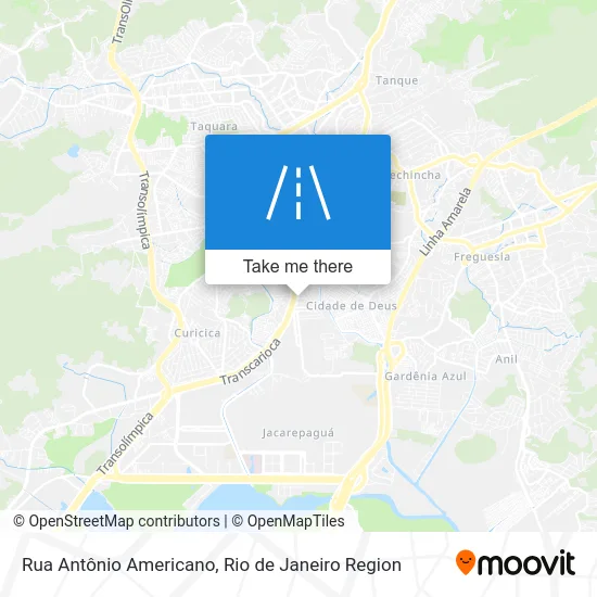 Rua Antônio Americano map