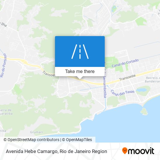 Mapa Avenida Hebe Camargo