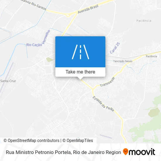 Rua Ministro Petronio Portela map