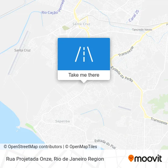 Rua Projetada Onze map