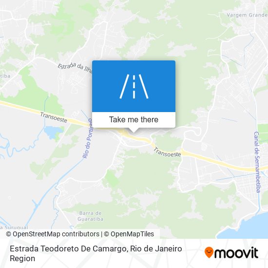 Mapa Estrada Teodoreto De Camargo