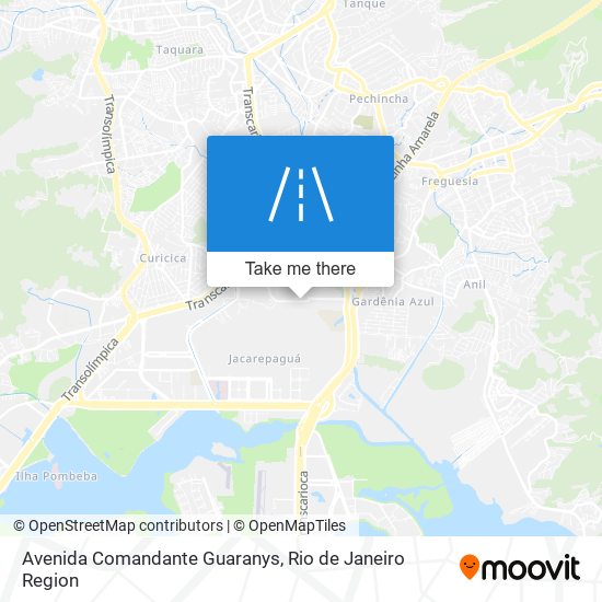Mapa Avenida Comandante Guaranys