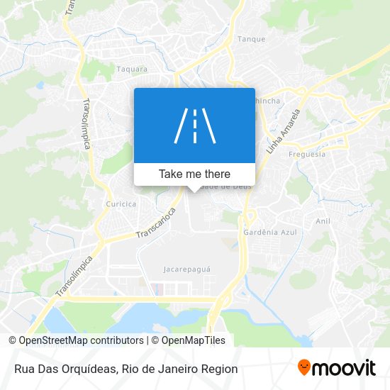 Rua Das Orquídeas map