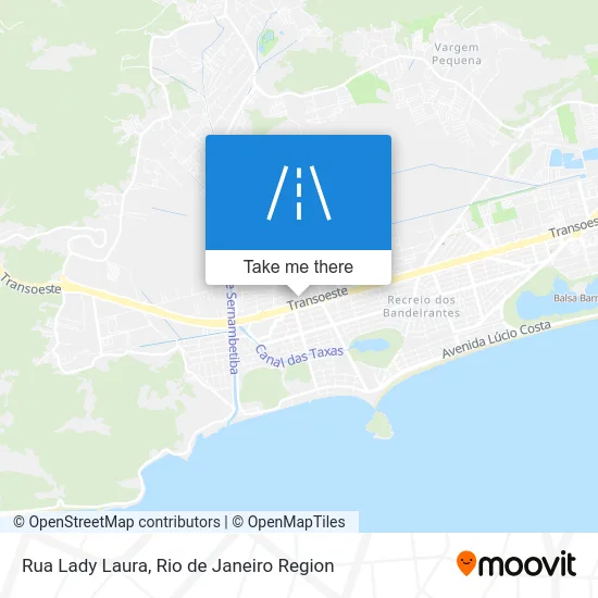 Rua Lady Laura map