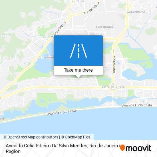 Mapa Avenida Célia Ribeiro Da Silva Mendes
