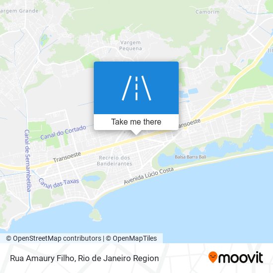 Mapa Rua Amaury Filho