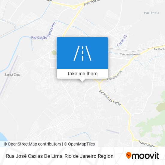 Mapa Rua José Caxias De Lima