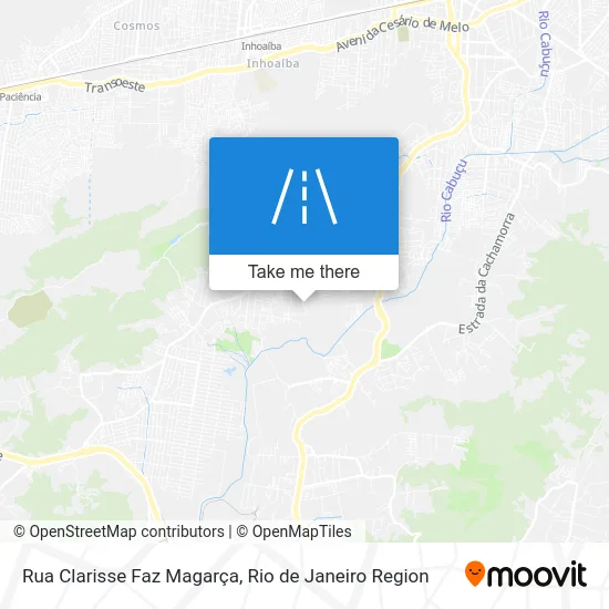 Rua Clarisse Faz Magarça map