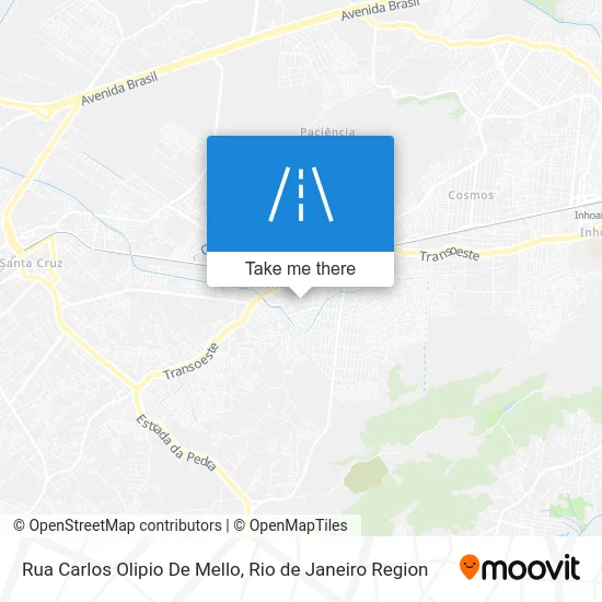 Rua Carlos Olipio De Mello map