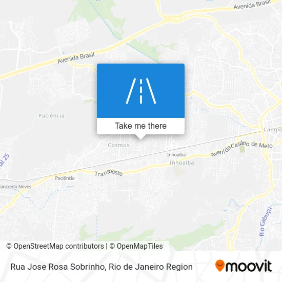Rua Jose Rosa Sobrinho map
