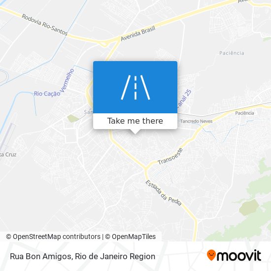 Rua Bon Amigos map