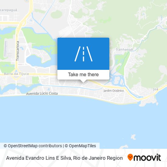 Mapa Avenida Evandro Lins E Silva