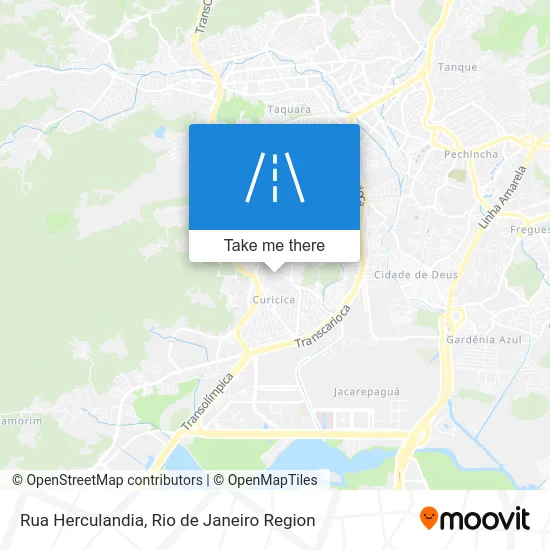 Rua Herculandia map