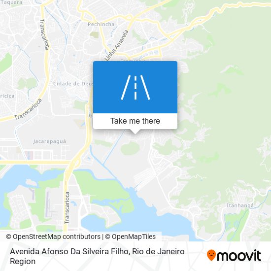 Mapa Avenida Afonso Da Silveira Filho