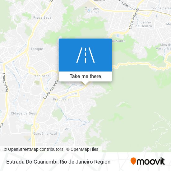 Mapa Estrada Do Guanumbi