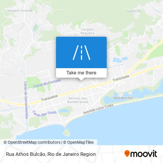 Mapa Rua Athos Bulcão