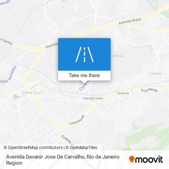 Mapa Avenida Devanir Jose De Carvalho