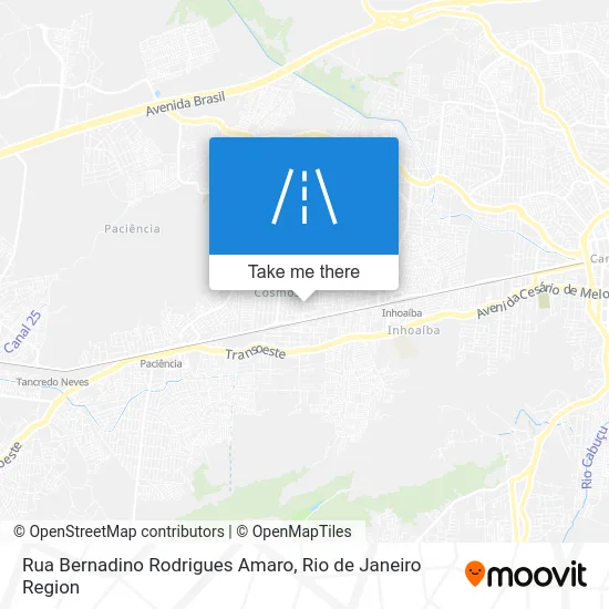 Rua Bernadino Rodrigues Amaro map