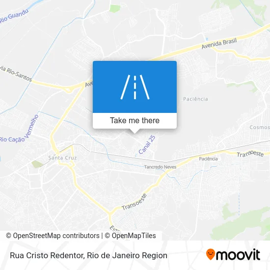 Rua Cristo Redentor map