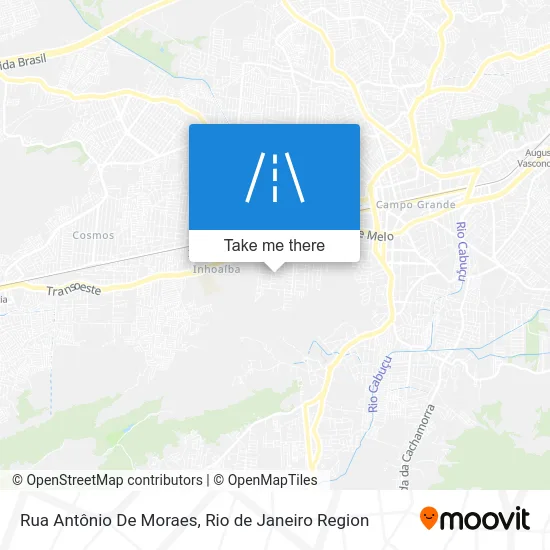 Rua Antônio De Moraes map