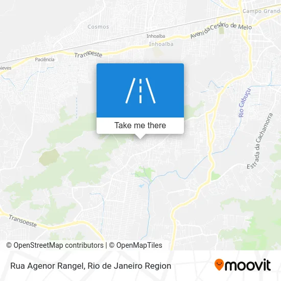 Rua Agenor Rangel map