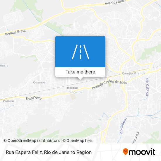 Mapa Rua Espera Feliz