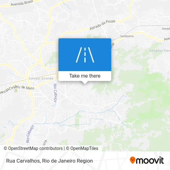 Rua Carvalhos map