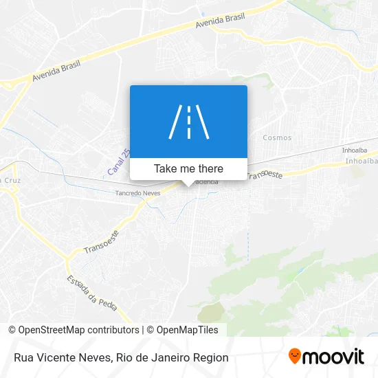 Rua Vicente Neves map