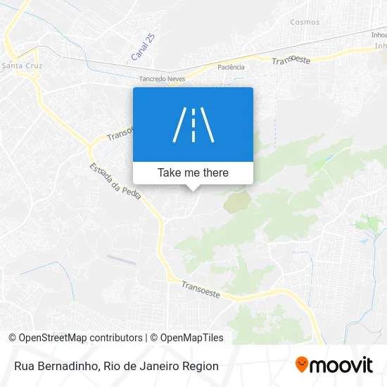 Rua Bernadinho map