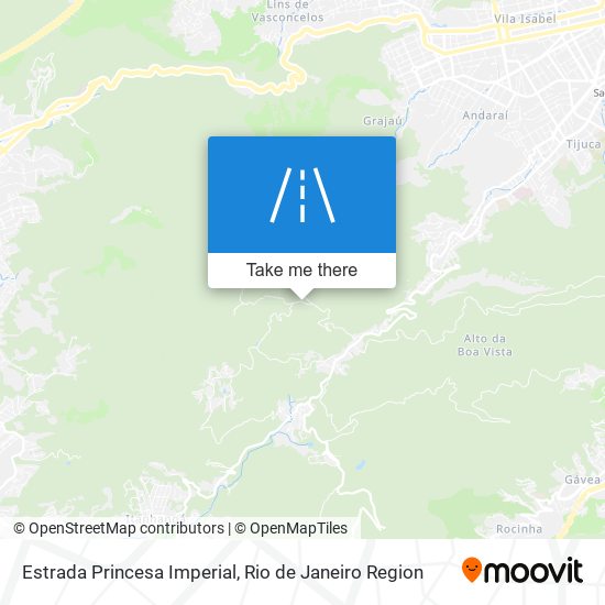 Estrada Princesa Imperial map
