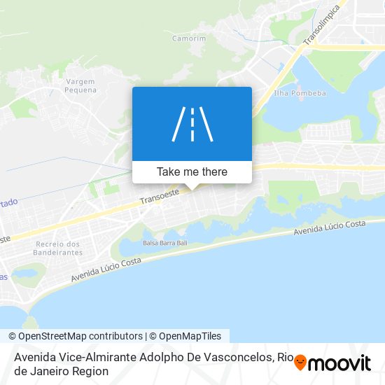 Mapa Avenida Vice-Almirante Adolpho De Vasconcelos