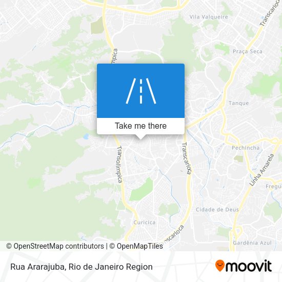 Rua Ararajuba map