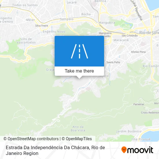 Estrada Da Independência Da Chácara map