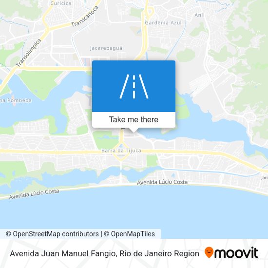 Avenida Juan Manuel Fangio map