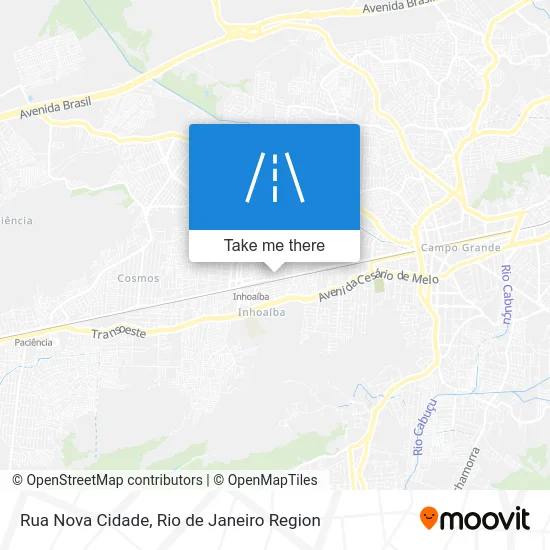 Rua Nova Cidade map