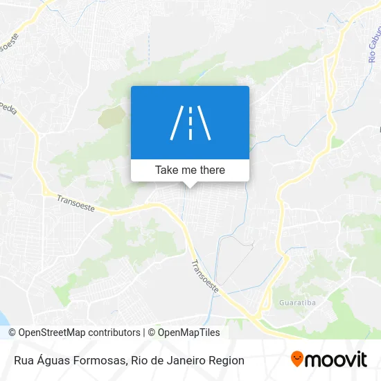 Rua Águas Formosas map